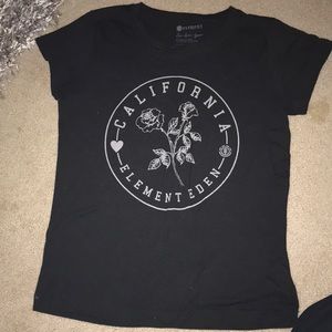 Black graphic tee
